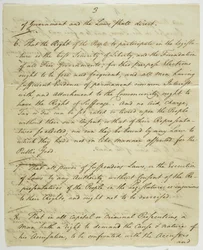 Die Bill of Rights, Kopie unterzeichnet in Federal Hall, 1789